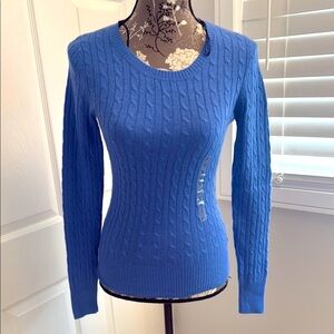 Blue Cable Knit Sweater HM wool sweater